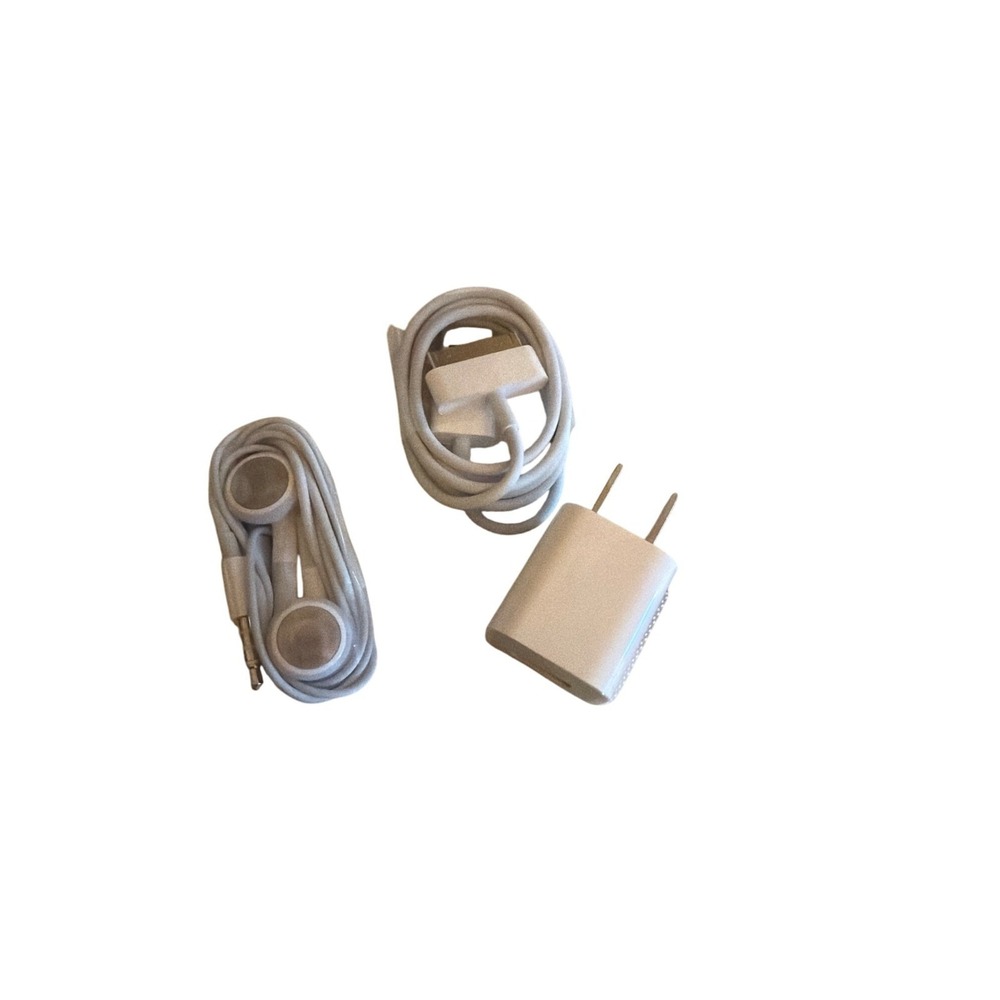NEW Apple Charger Bundle: USB Wall Adapter Lightning Cable Wired Earbuds